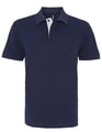 Heren Polo Asquith & Fox Classic Fit Contrast navy-Wit